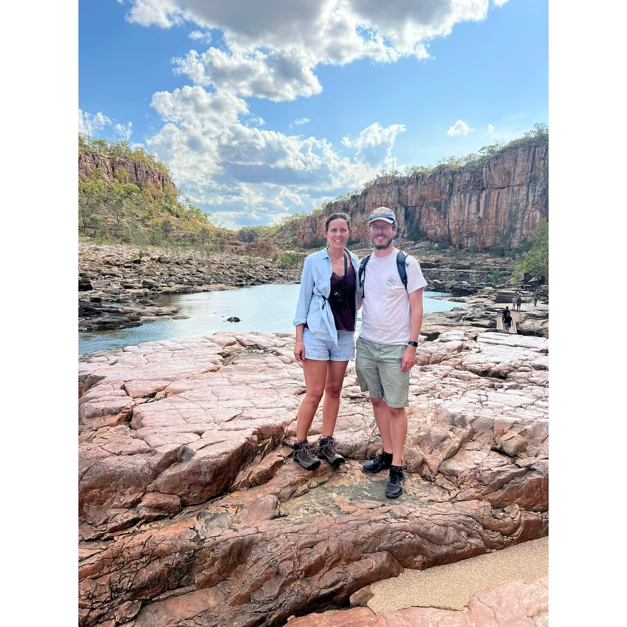 On our three month outback trip in Katherine Gorge.