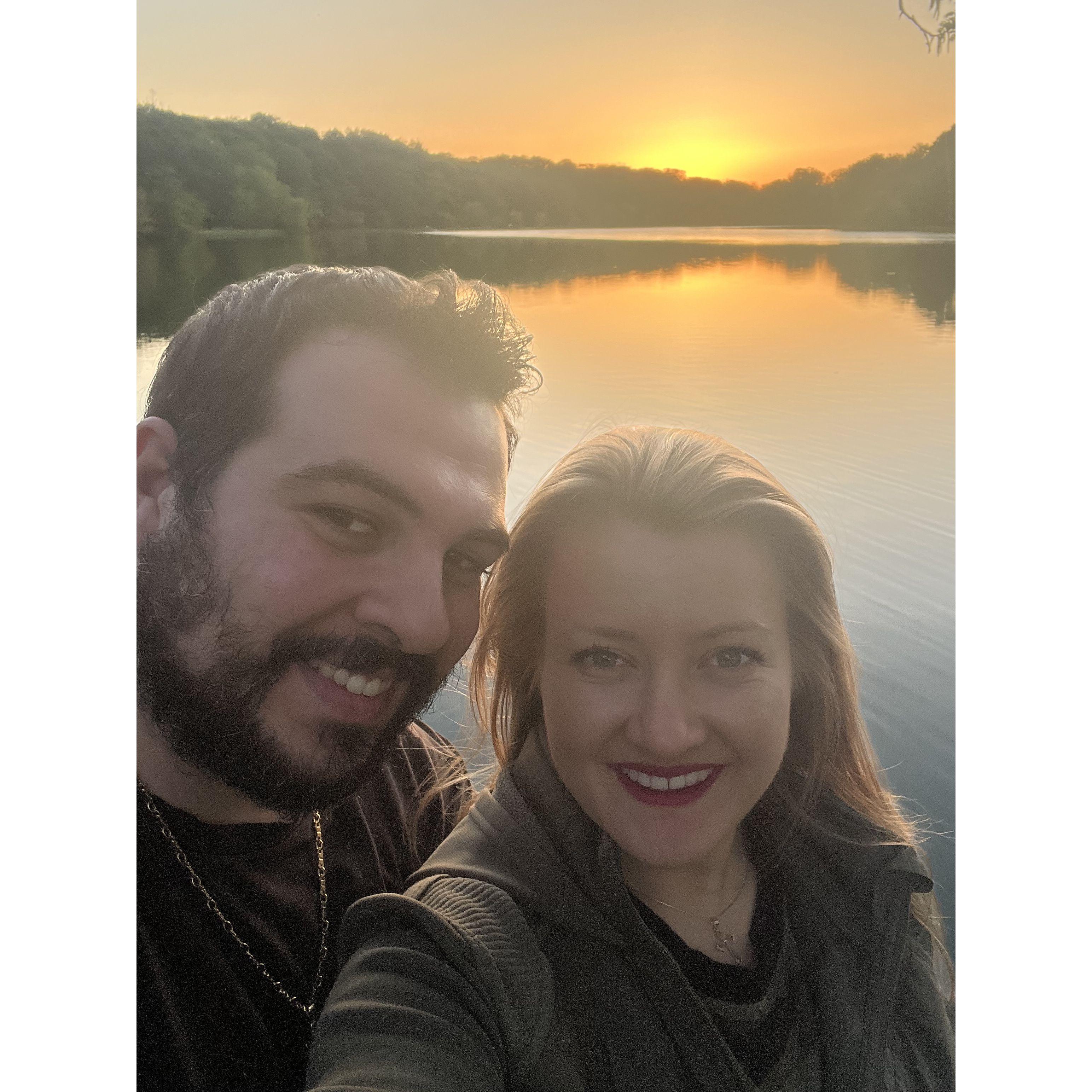 One of many dates along the river sunset.