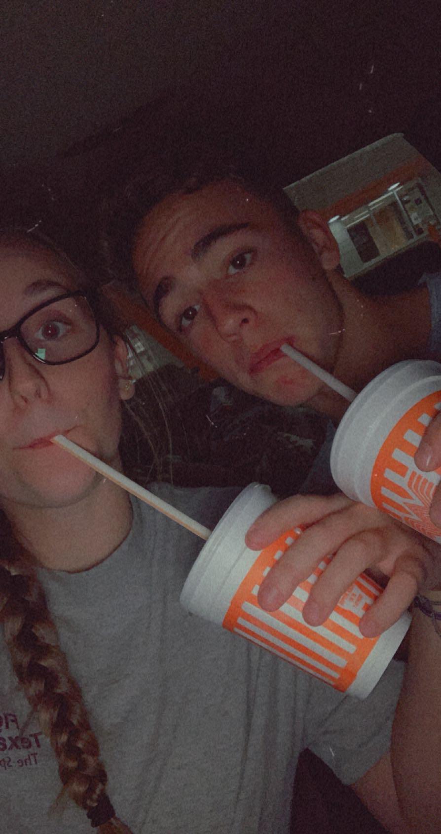 We went to a drive-in movie and got Whataburger malts on the way home afterward!