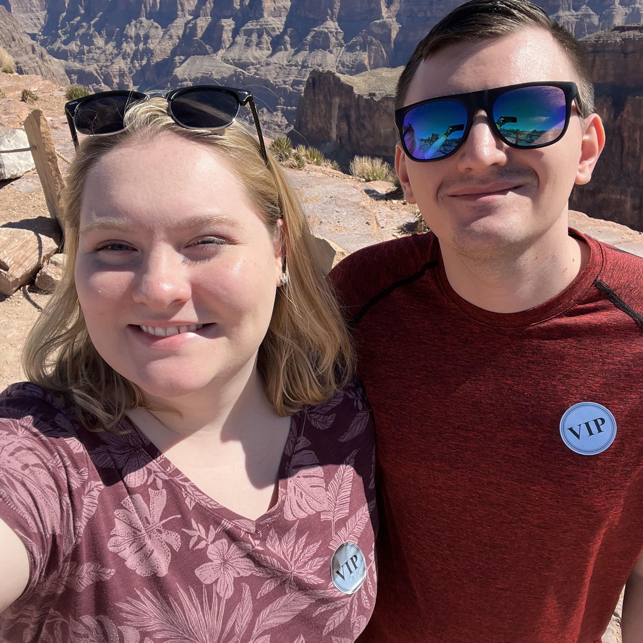 In March 2022 we visited Las Vegas and took a bus tour to the Grand Canyon. We even walked the Skywalk—a glass-and-steel horseshoe bridge floating 4,000 feet above the canyon floor!