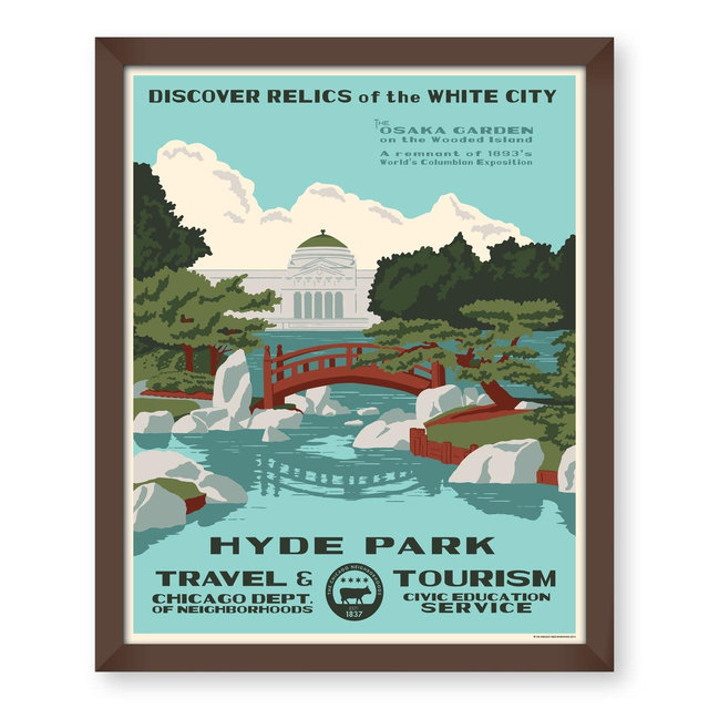 Hyde Park (Chicago Neighborhood) WPA-Inspired Poster