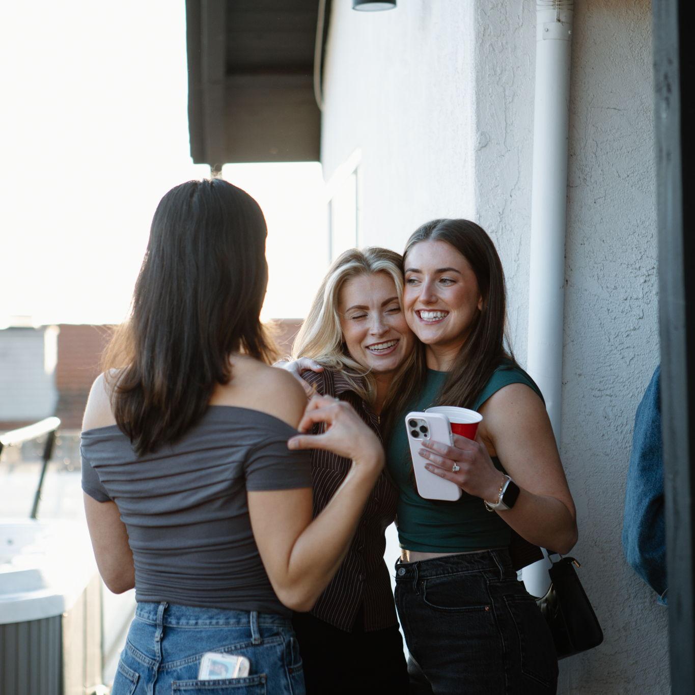 Hugging my soon to be Bridesmaids<3