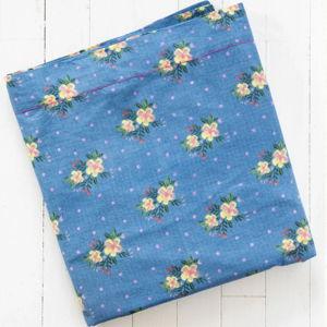 Mix & Match Cotton Flat Sheet - Blue Nora