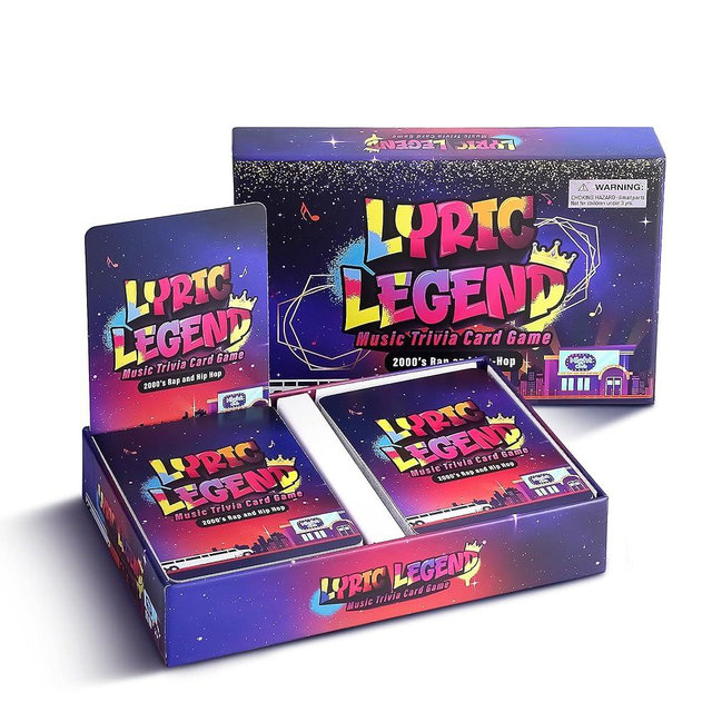 Lyric Legend - 2000's Hip-Hop and Rap Music Trivia Game - Perfect 2000’s Trivia, 2000’s Games, and 2000’s Trivia Games for Adults & 2000’s Music Gifts - Can You Finish The Lyrics Throwback Game