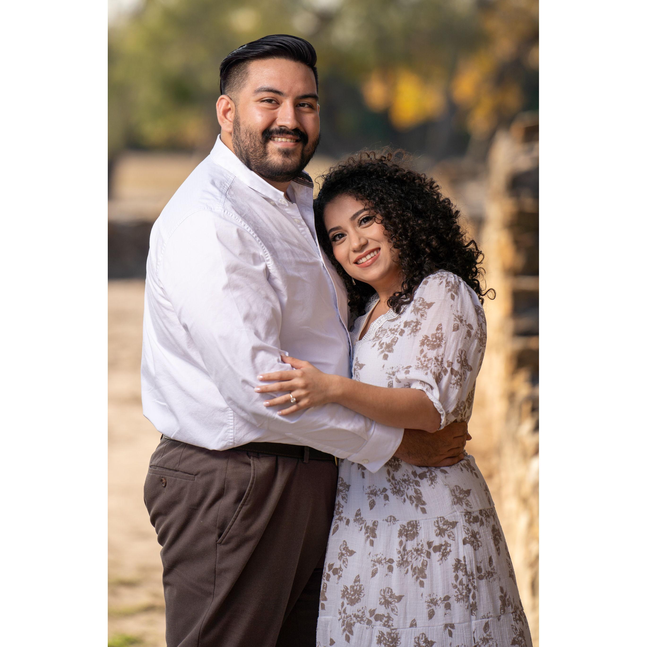 Engagement Photoshoot at Mission San Francisco de la Espada