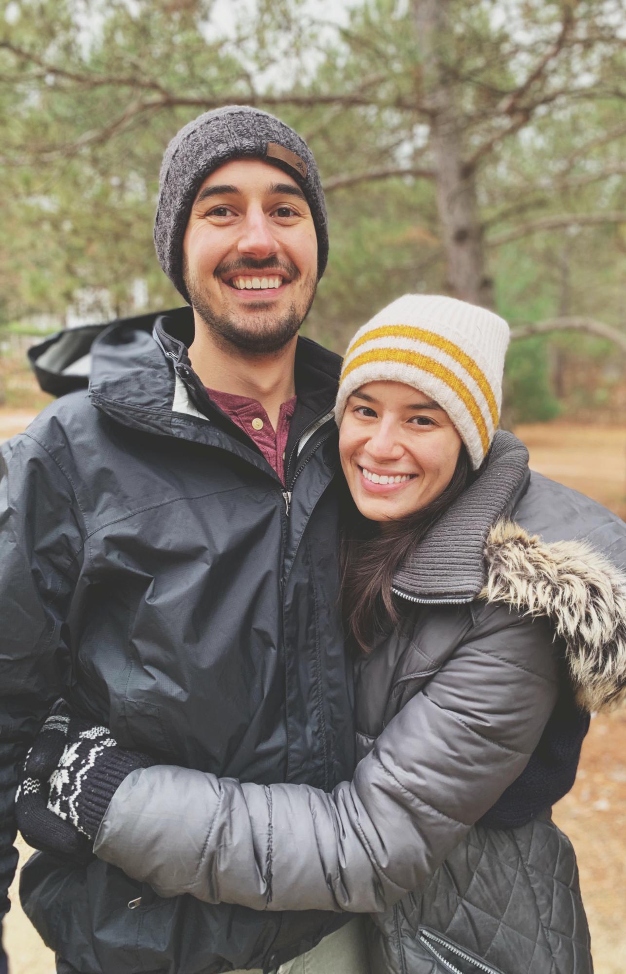 Fall hiking, it was cold!