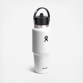 32 oz. Wide Mouth Travel Bottle with Flex Straw Cap