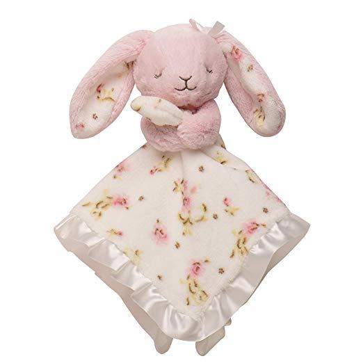 Little Me Vintage Rose Bunny Rattle & Snuggle Blanket