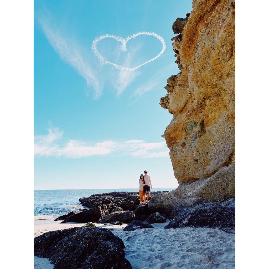 Valentine's day at the beach