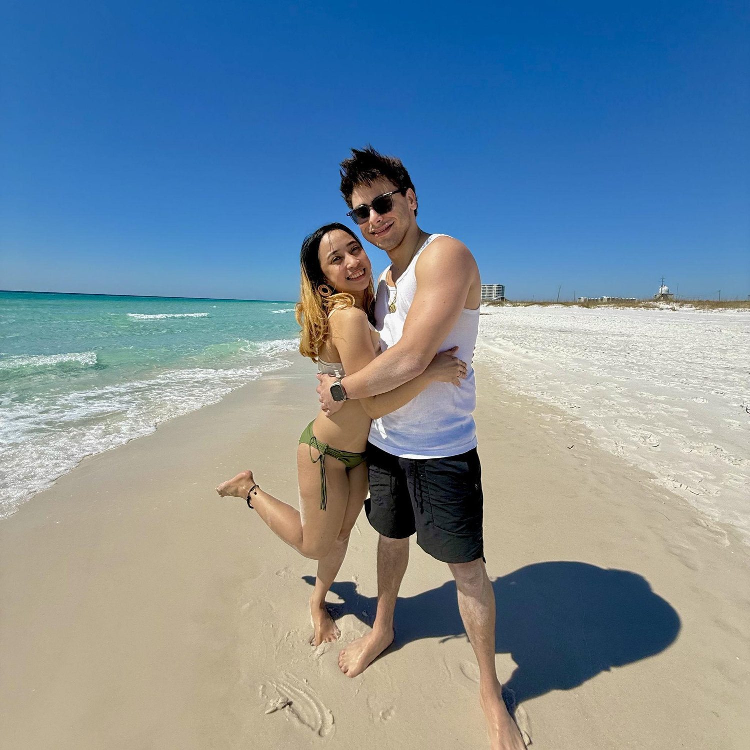 fun fact: we both like the beach