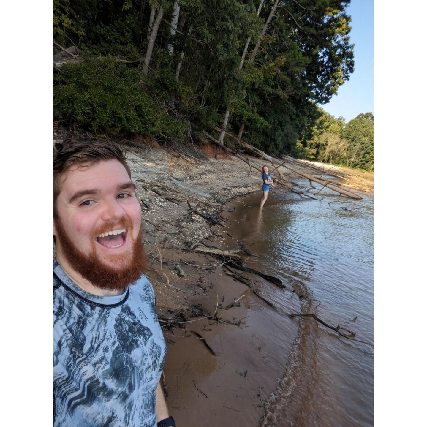 We went on an impromptu fishing trip to Lake Hartwell.