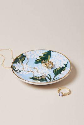 Hydrangea Porcelain Ring Dish