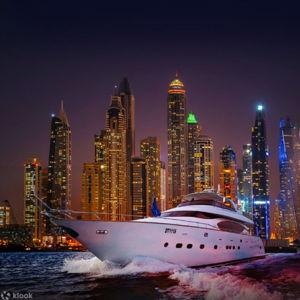 Dubai Marina Private Yacht Night Cruise & Dinner
