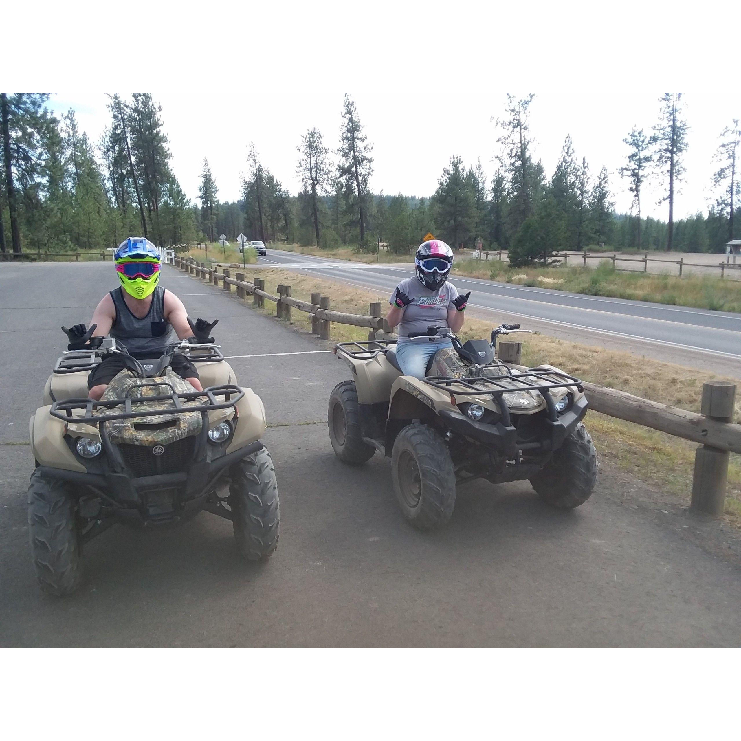 Our first summer riding the quads!