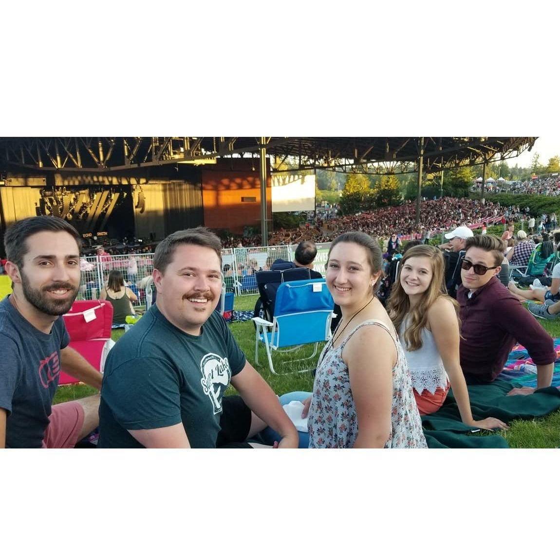 Concert with friends and David's family in 2018.