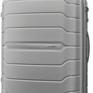Samsonite Freeform Large Checked Luggage with Dual 360° Spinner Wheels - TSA Lock, Airline-Approved - Lightweight Durable Polypropylene Expandable Hardshell - Light Grey