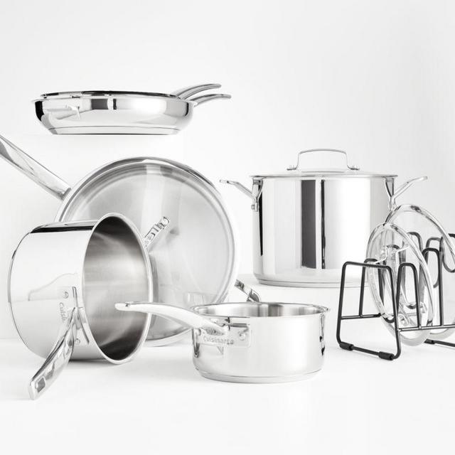 Cuisinart ® SmartNest ™ Stainless Steel 11-Piece Cookware Set