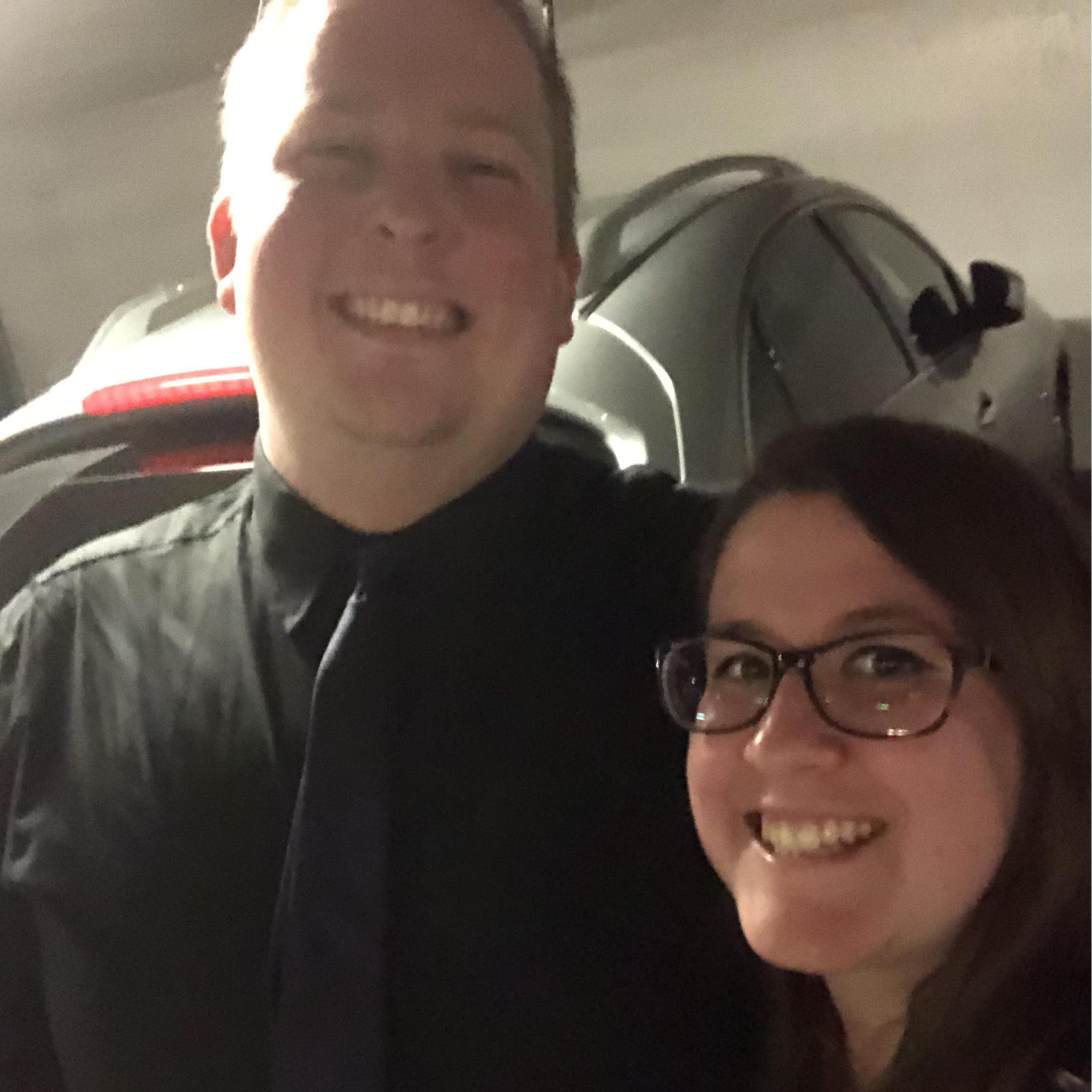 This was taken after our favorite date ever in Washington D.C. at Joe's Seafood and Steakhouse
