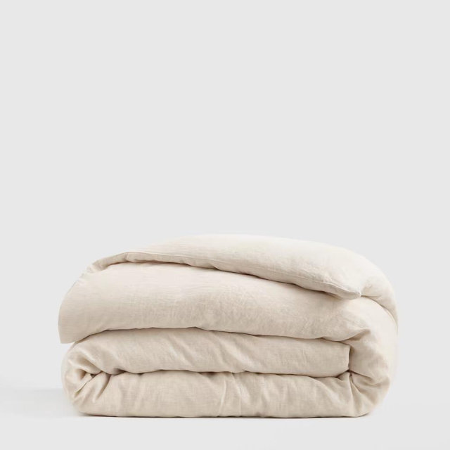 European Linen Stripe Duvet Cover | Quince