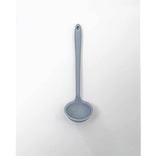 GIR: Get It Right Premium Silicone Heat-Resistant up to 550°F | Seamless, Nonstick Kitchen Ladles for Cooking, Baking, and Mixing |, 1/3 Cup, Slate
