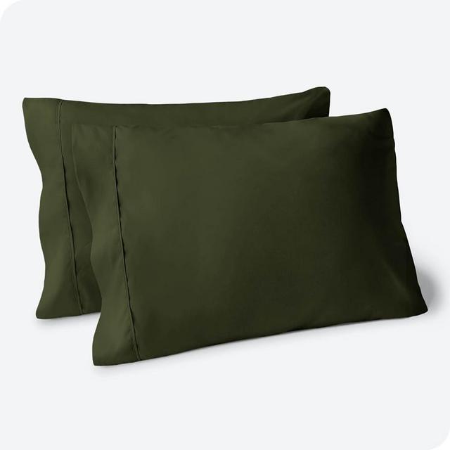 Bare Home Microfiber Pillow Cases - Standard/Queen Size Set of 2 - Cooling Pillowcases - Double Brushed - Cypress Pillowcases 2 Pack - Easy Care (Standard Pillowcase Set of 2, Cypress)