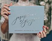 Dusty Blue Guestbook • Modern Wedding...