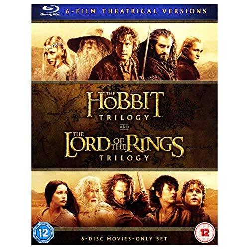 The Hobbit Trilogy and The Lord Of The Rings Trilogy, 6-Film Theatrical Versions (Blu-Ray)