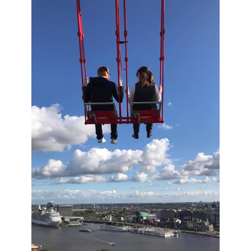 Flying over Amsterdam
