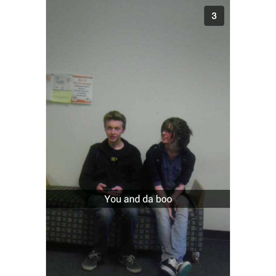 Ancient snapchats from January 2014 after Hannah and Bradly started dating.