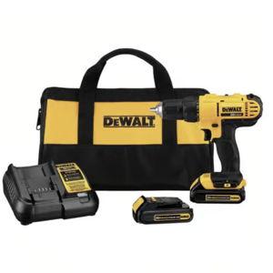 DeWalt 20V MAX 1/2 in. Brushed Cordless Compact Drill Kit (Battery & Charger)