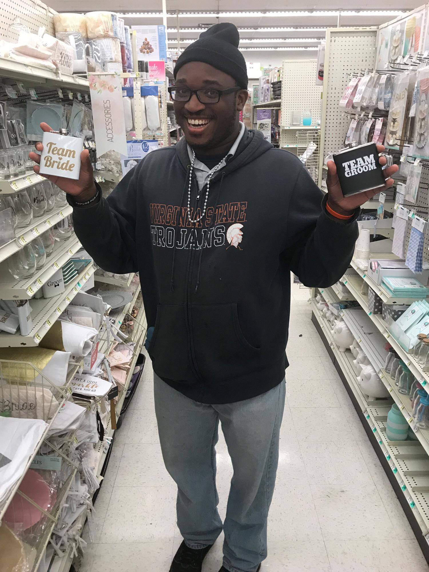 He's more excited than I am!