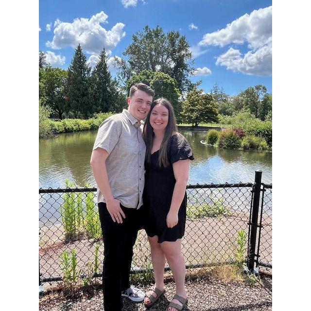 This was taken right before the last wedding we attended together.