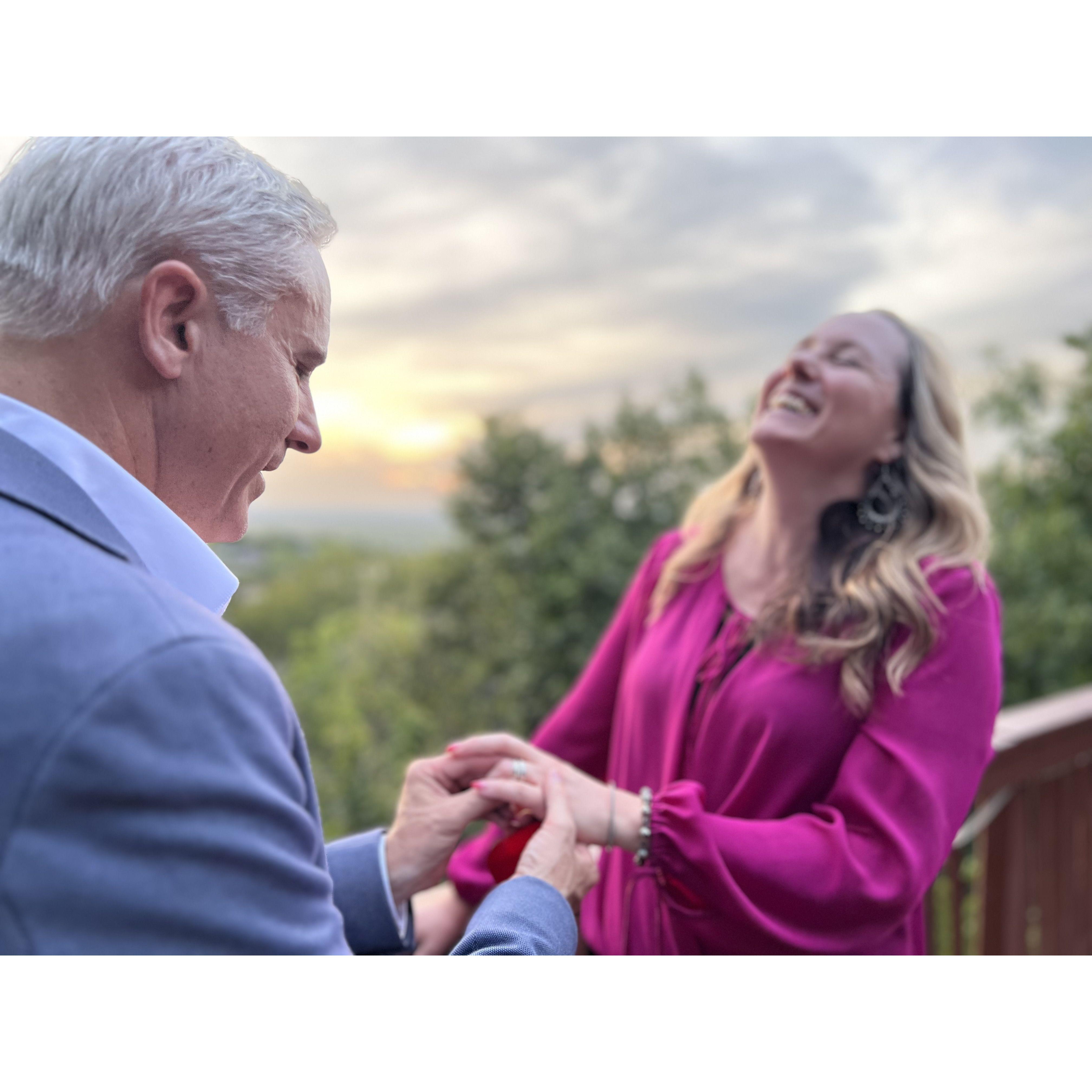 Saying "yes!" was both a beautiful and holy time, and a fun time!