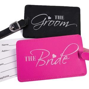 Bride and Groom Luggage Tags - Wedding Party Favor - Bride and Groom Gift - Just Married