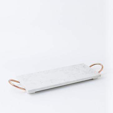 Marble + Copper Serve Board