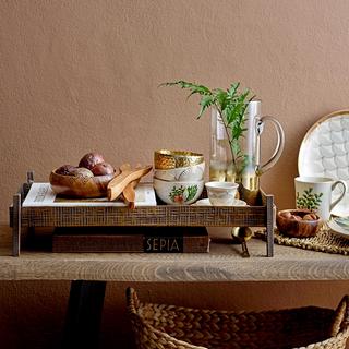 Diamond Grid Metal Tray