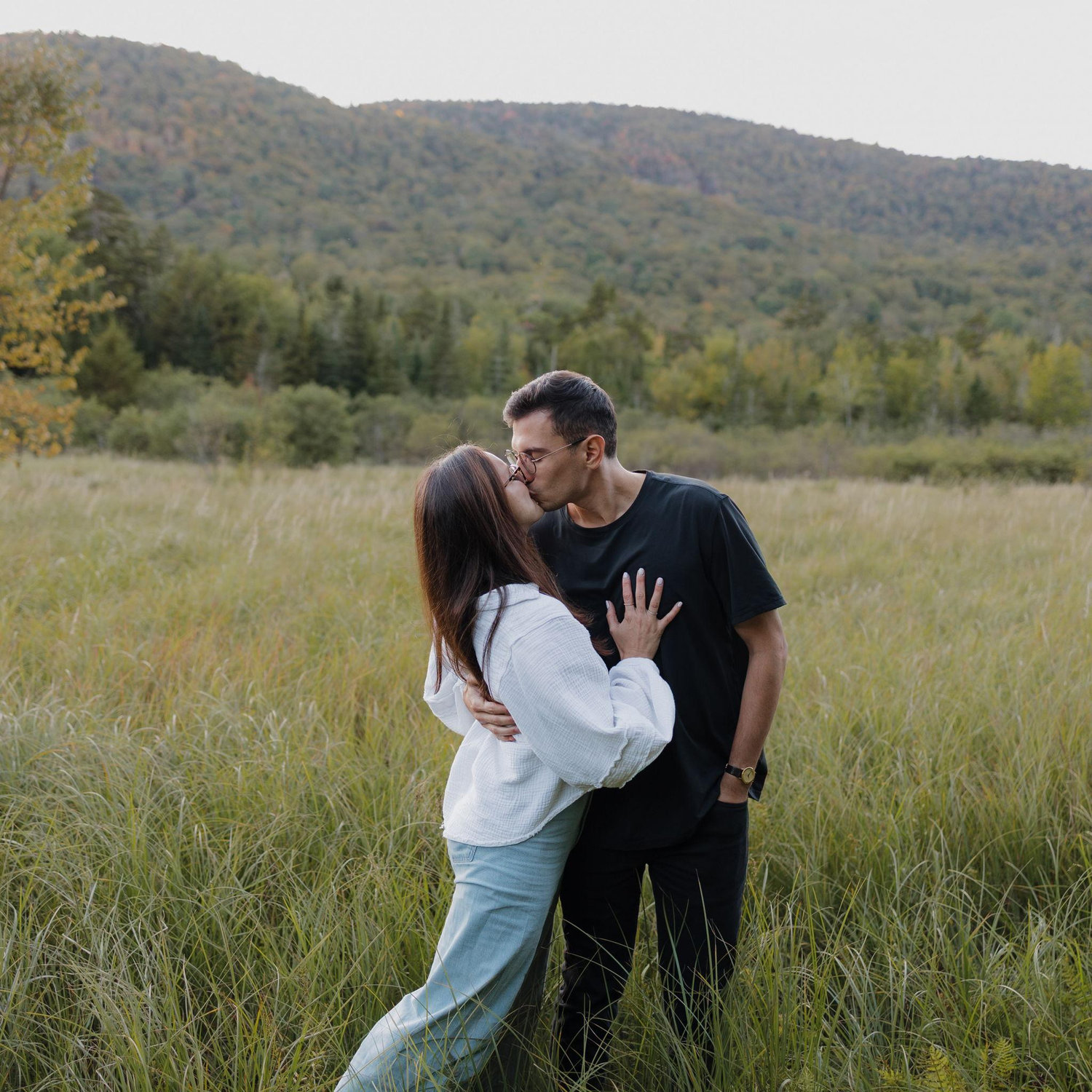A selection from Kaleigh & George's engagement photoshoot, captured at the base of Watch Hill Hike.