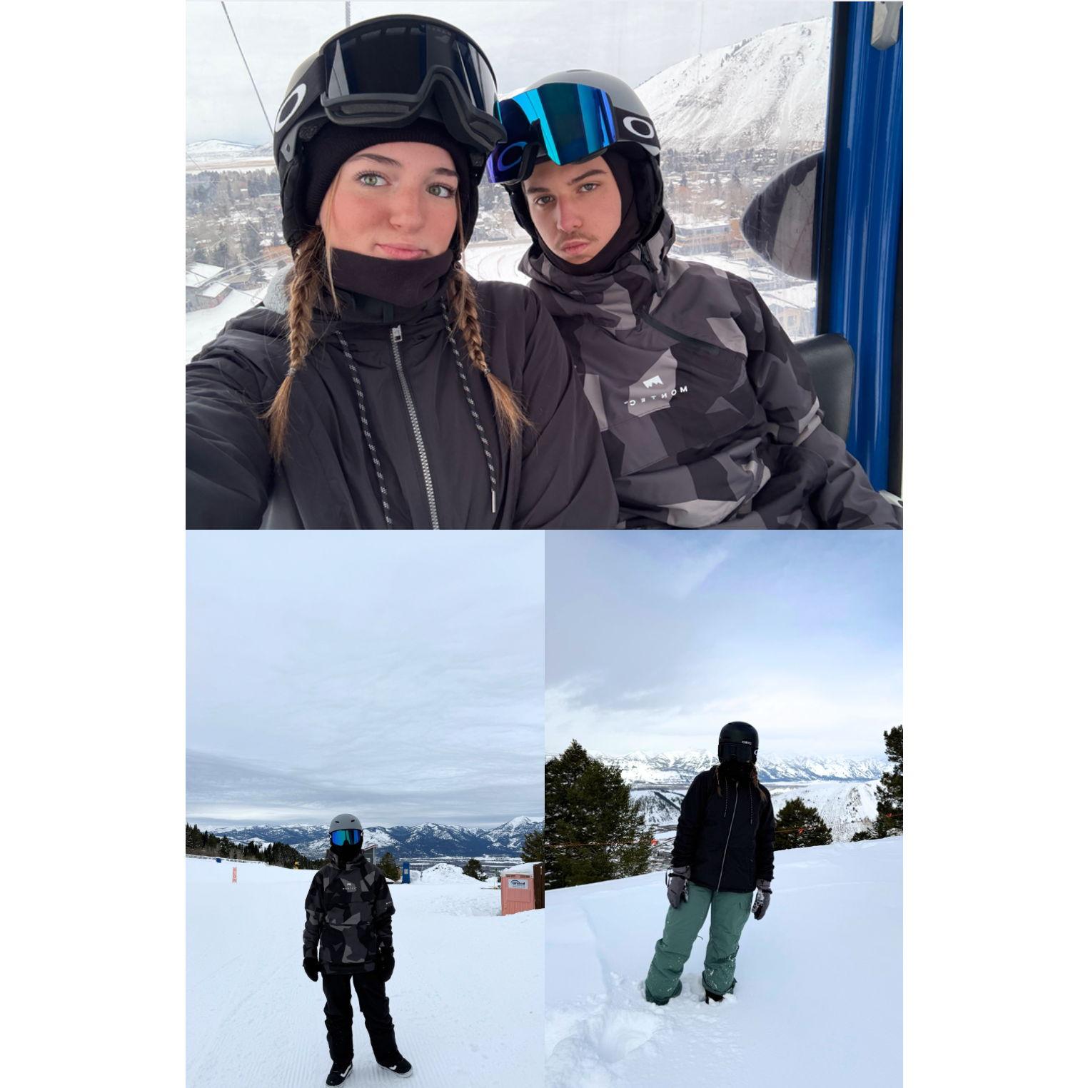 Snowboarding in the Tetons