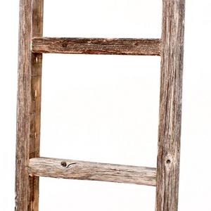 BarnwoodUSA Rustic 4 Foot Decorative Wooden Ladder - 100% Reclaimed Wood