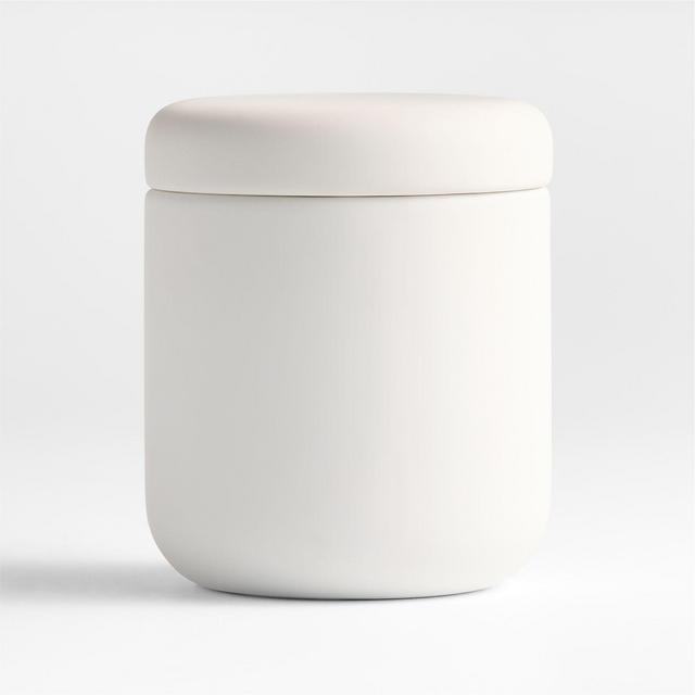 Varick White Silicone Coated Canister