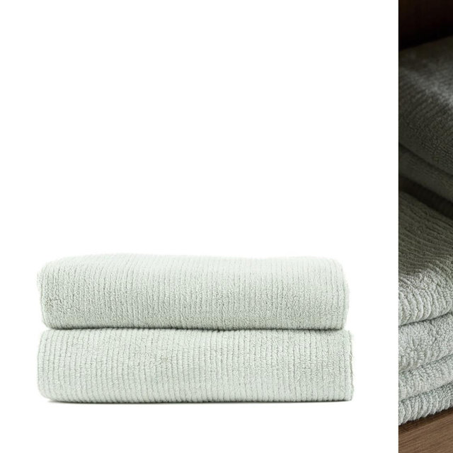 Ribbed Terry Bath Towels