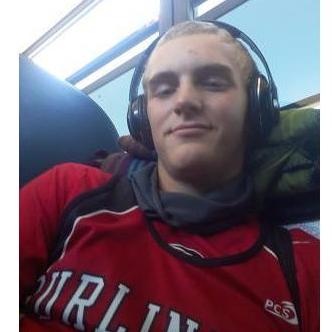 Him after getting 10th place at a XC meet