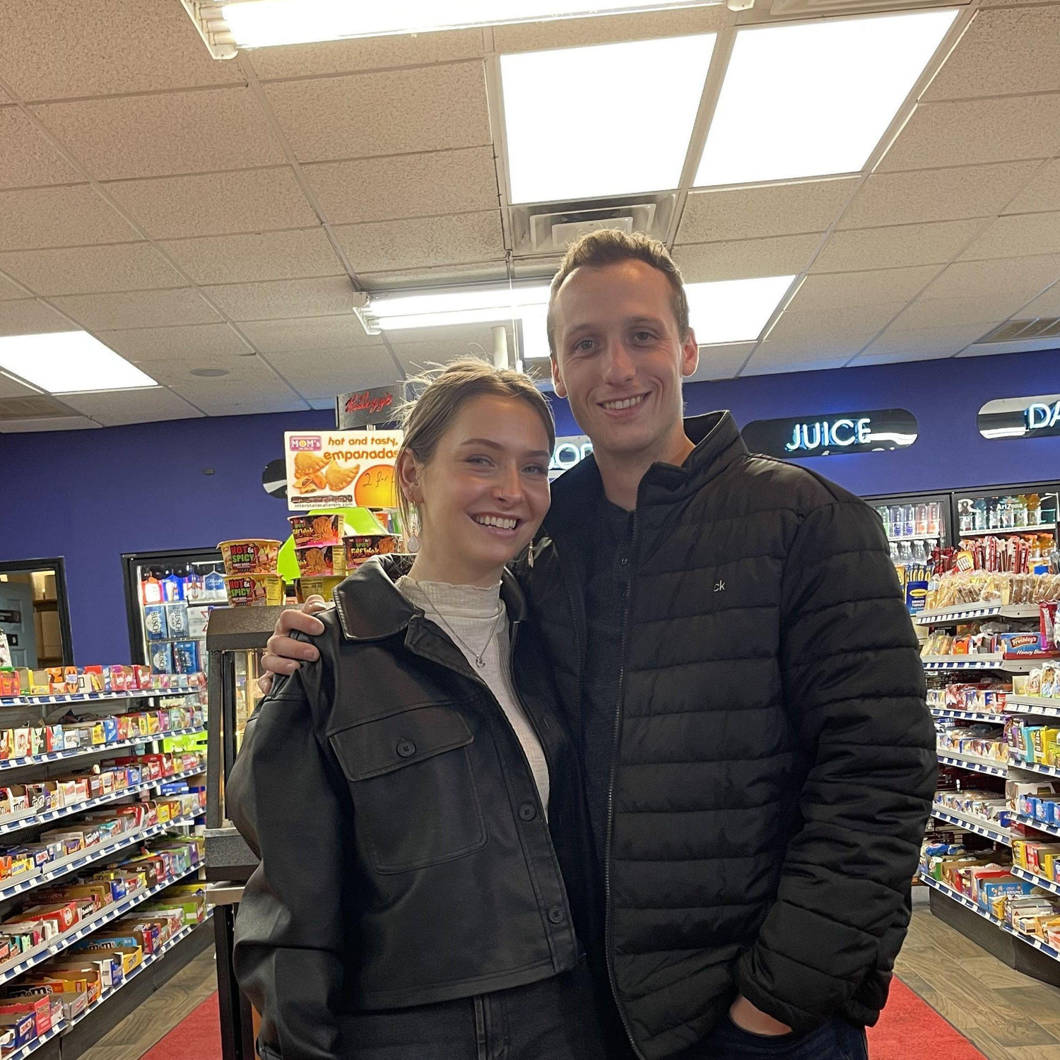 Made friends with the gas station clerk