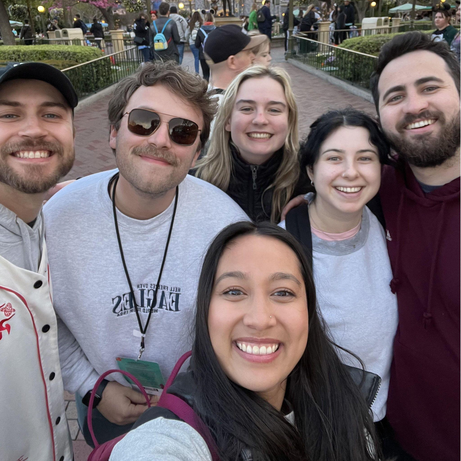 With Andrew, Emily, Alex, and Fiona at Disney