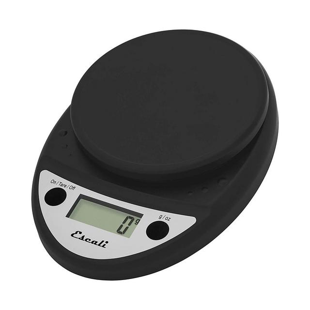Escali Primo Digital Food Scale, Multi-Functional Kitchen Scale, Precise Weight Measuring and Portion Control, Baking and Cooking Made Simple, 8.5 x 6 x 1.5 inches, Black