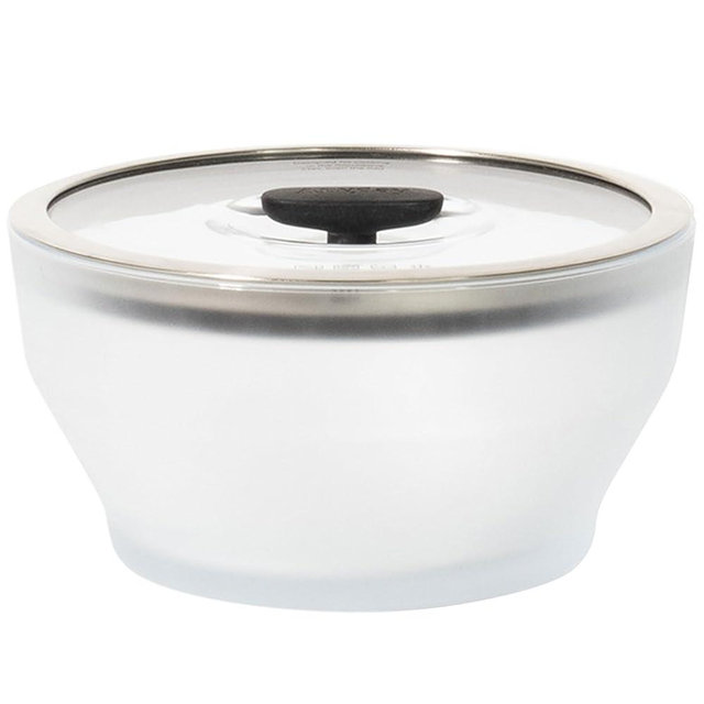 Anyday 8-Cup Microwave Cookware & Glass Container with Glass Lid, Plastic-Free Deep Food Storage | Stackable Airtight Steamer with Vented Lid for Microwave-Safe Reheating, Steaming Vegetables & Rice