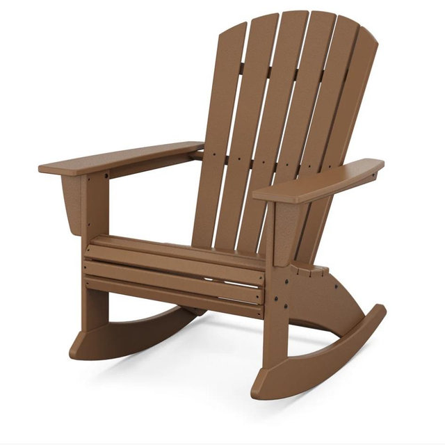 Nautical Curveback Adirondack Rocking Chair (Teak)