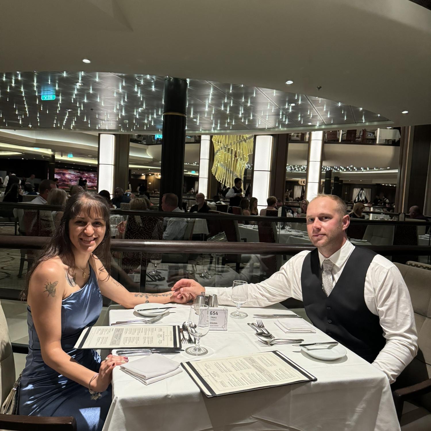 Formal night on our first cruise.