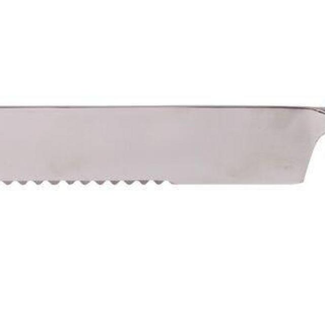 Challah Knife and Stand by Yair Emanuel (Blue Rings)