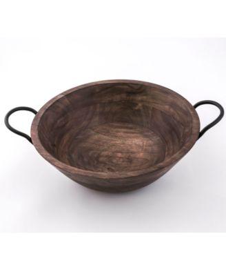 Thirstystone - CLOSEOUT!  Salad Bowl with Black Iron Handles